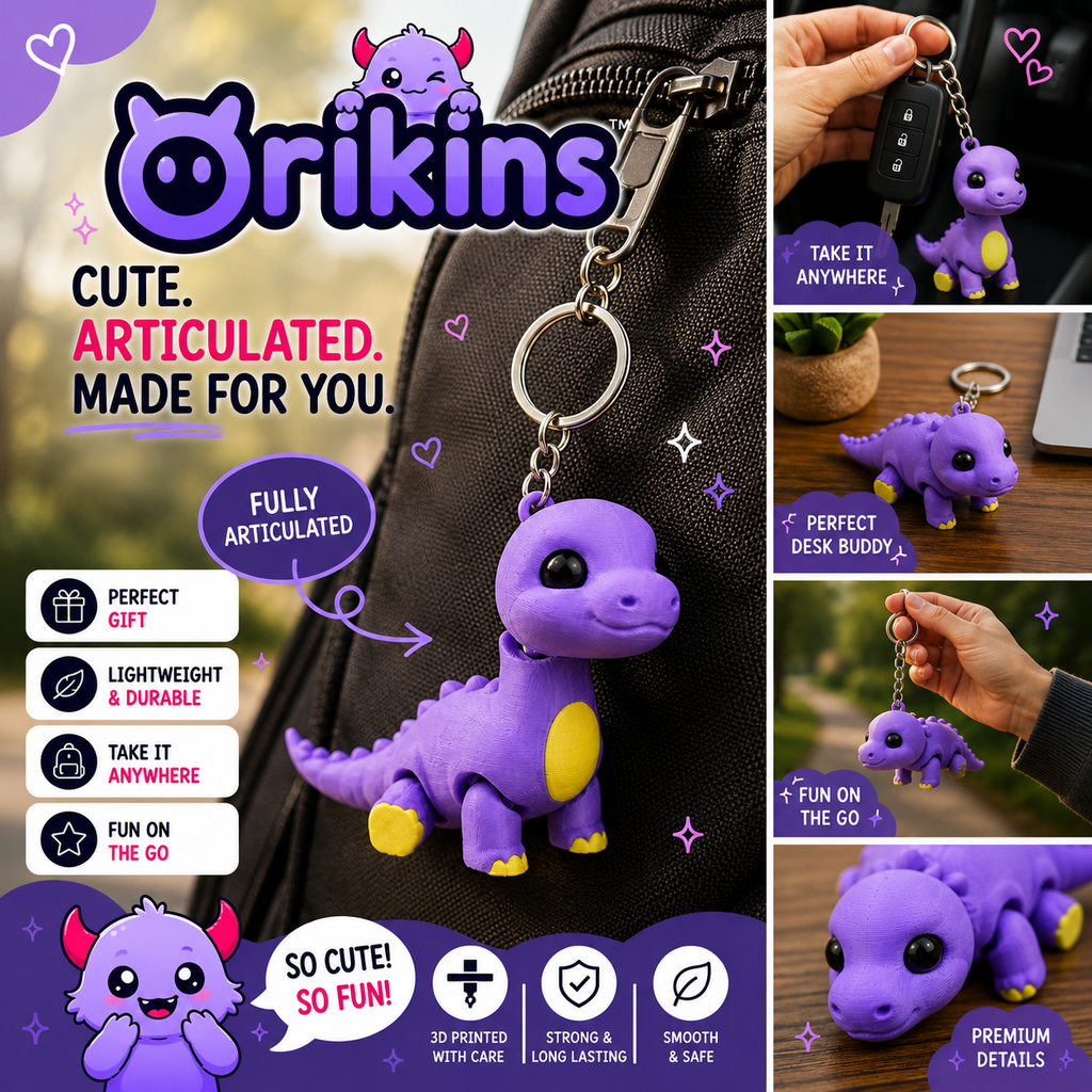 Skyloom | Articulated Dragon Keychain