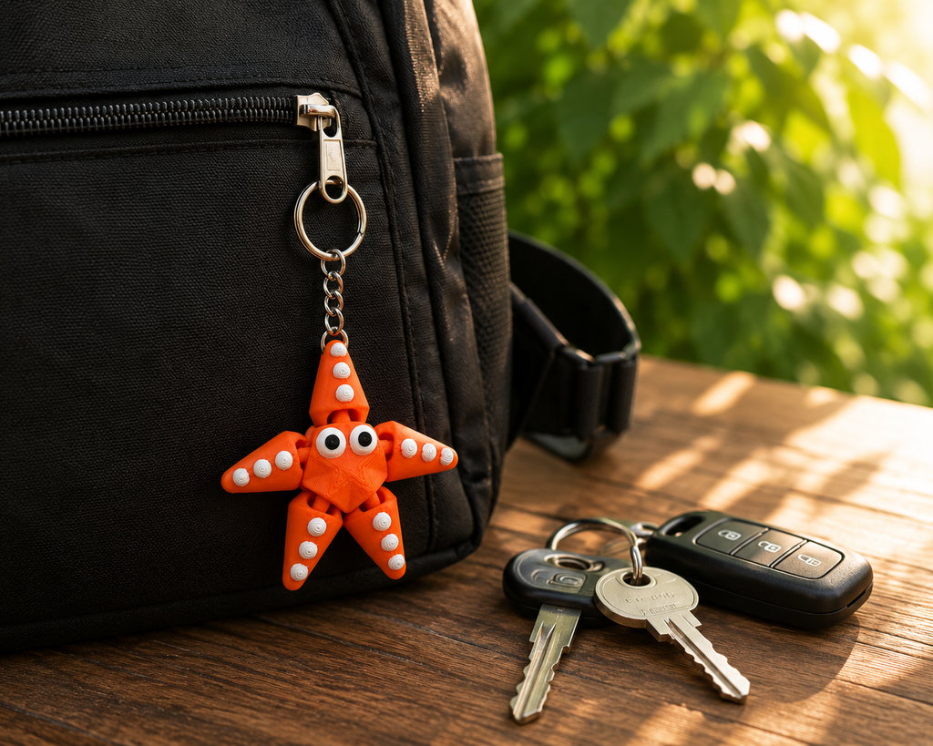Starlish | Articulated Dragon Keychain