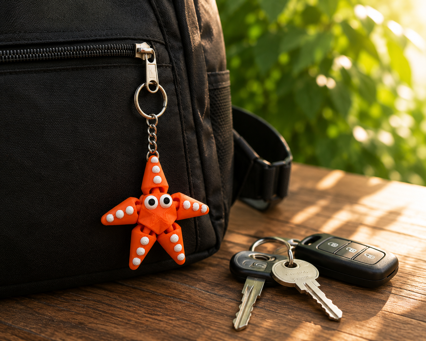 Starlish | Articulated Dragon Keychain