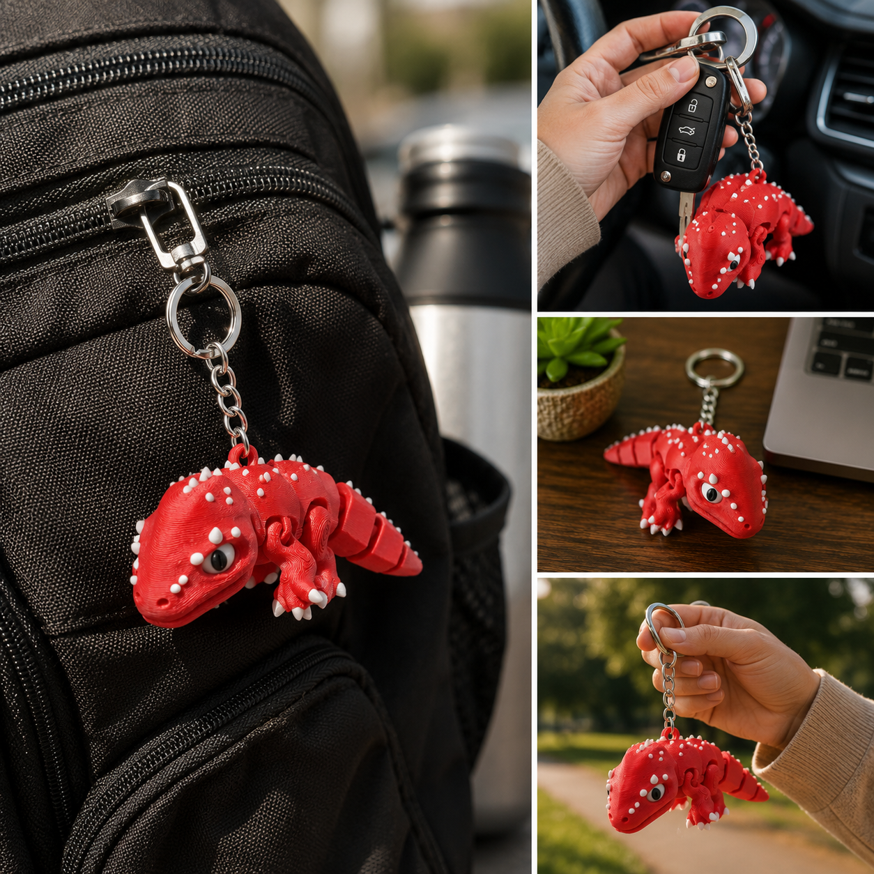 Blazebite | Articulated Dragon Keychain