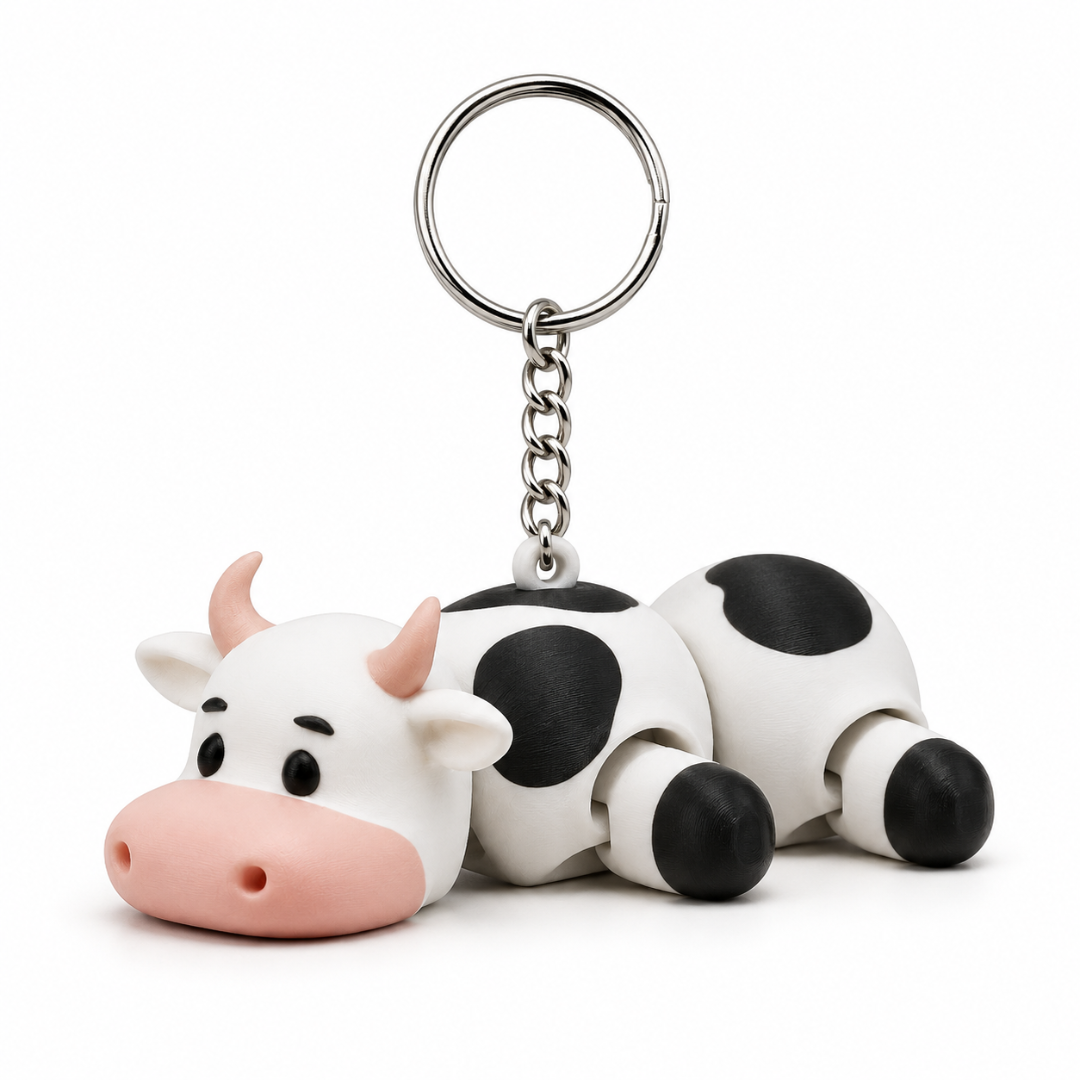 Moolix | Articulated Cow Keychain