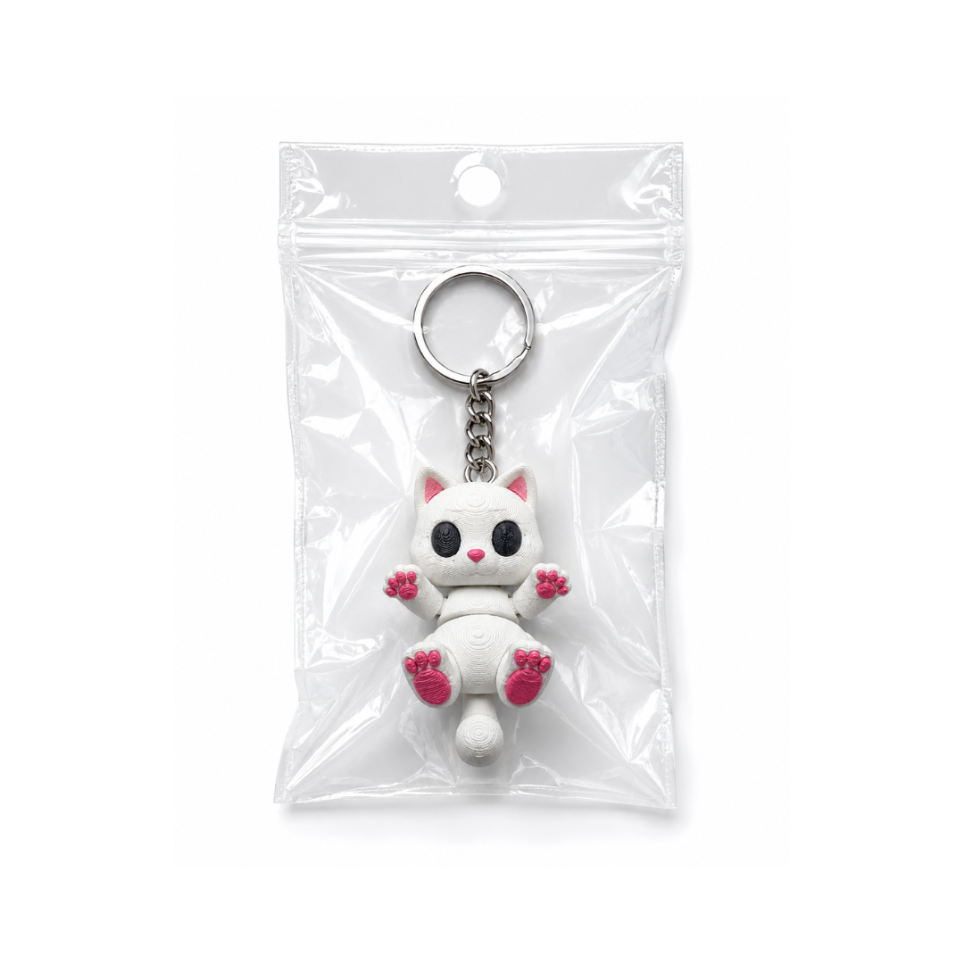 Pawmi | Articulated Cat Keychain