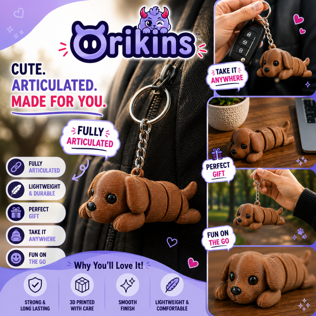 Barklo | Articulated Dog Keychain