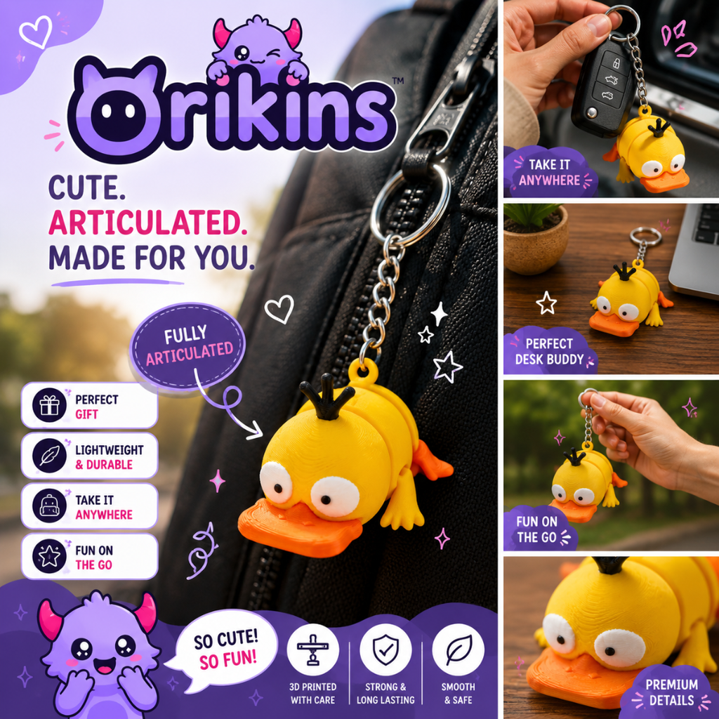 Qubbo | Articulated Duck Keychain
