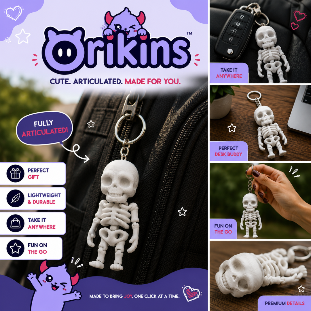 Bonesy | Articulated Skeleton Keychain