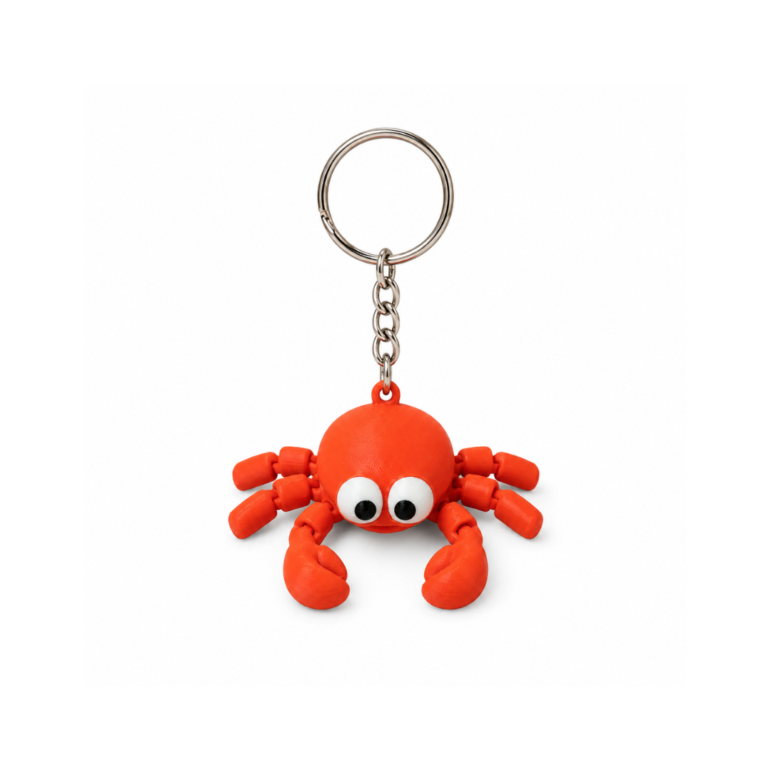 Crabbix | Articulated Crab Keychain
