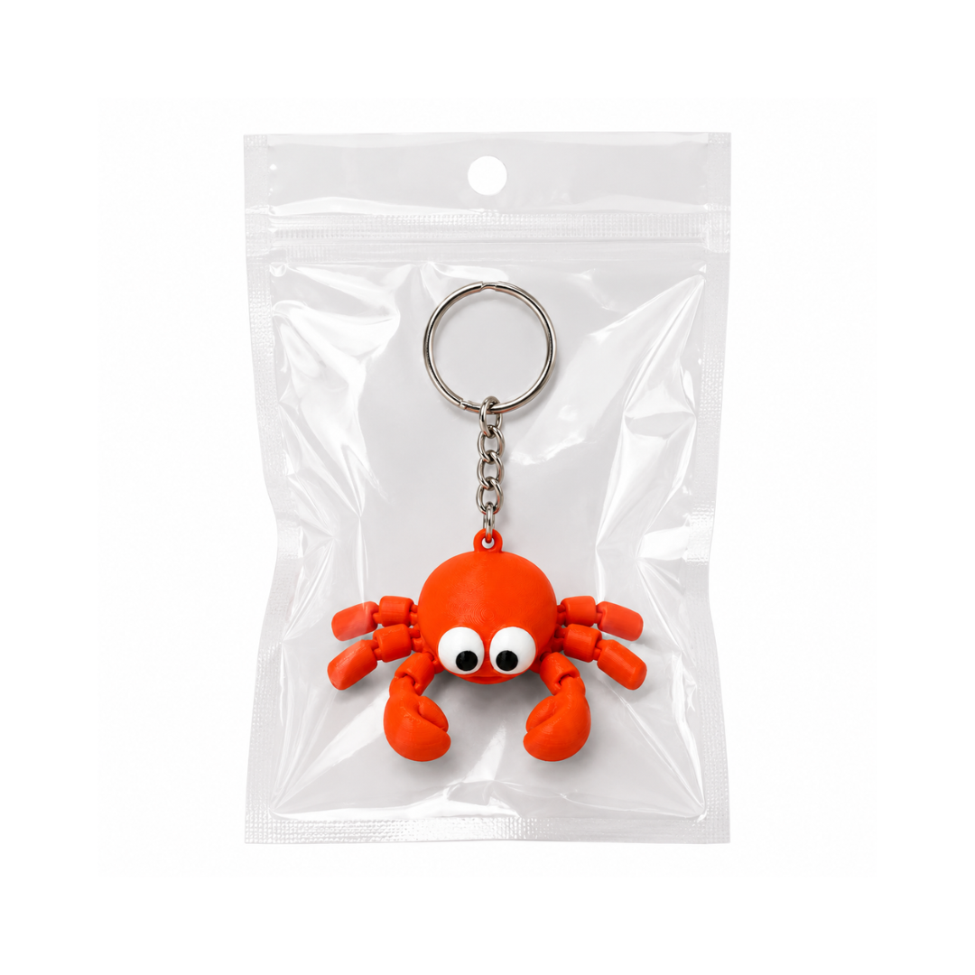 Crabbix | Articulated Crab Keychain
