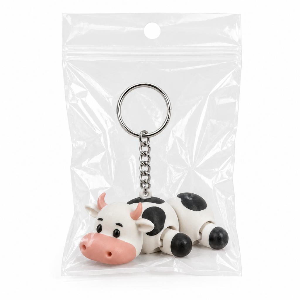 Moolix | Articulated Cow Keychain