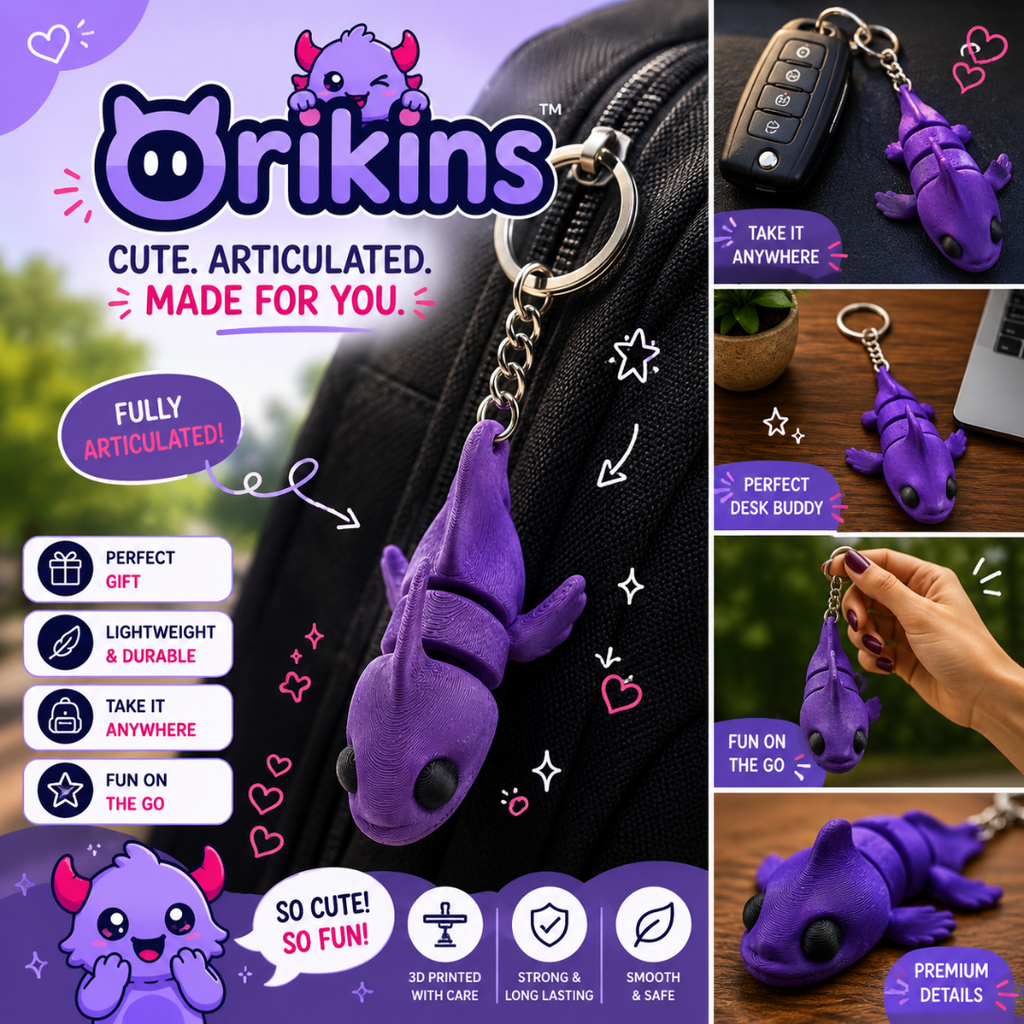 Viofin | Articulated Dragon Keychain