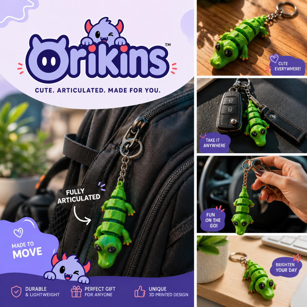 Swampix | Articulated Dragon Keychain