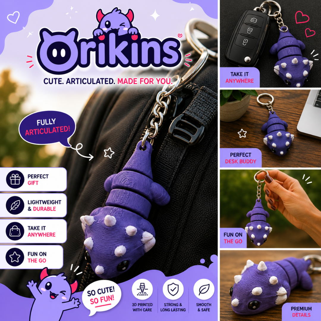 Thornok | Articulated Dragon Keychain