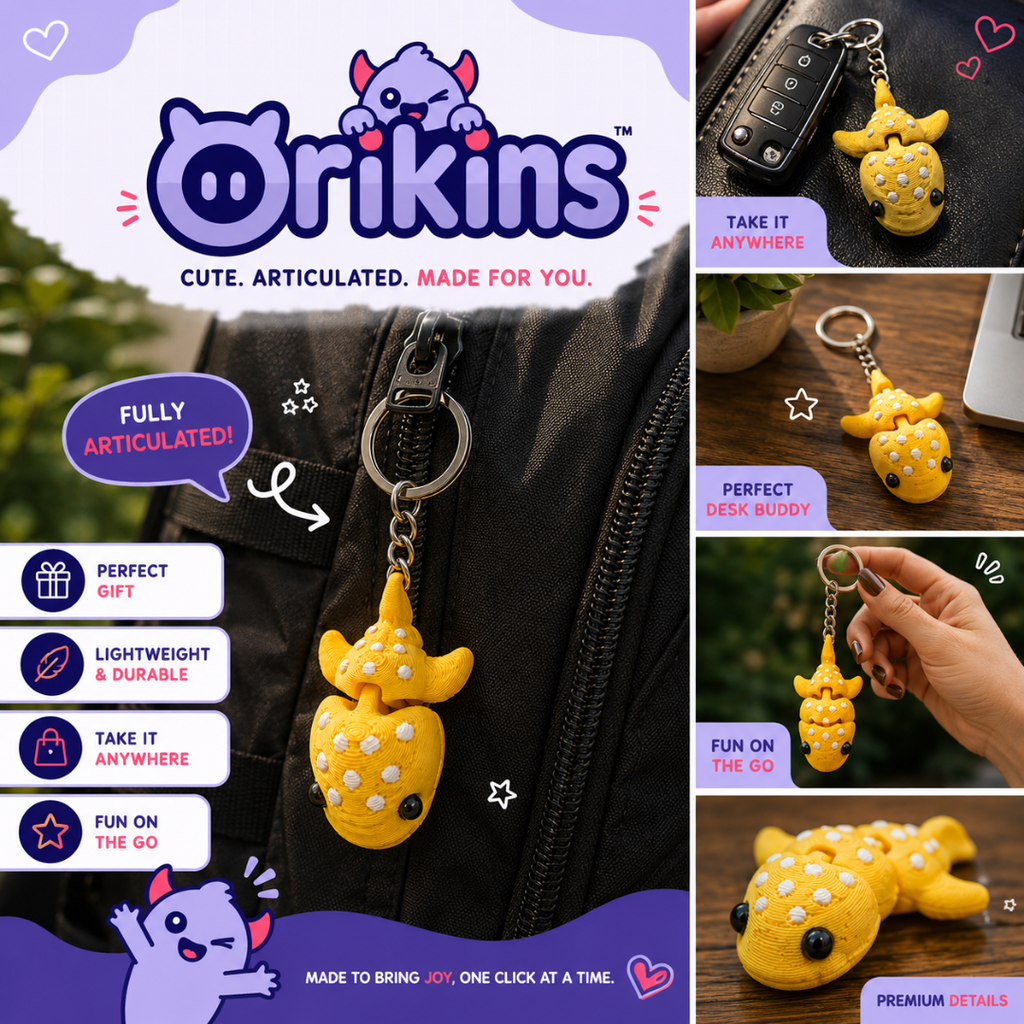 Finzor | Articulated Dragon Keychain