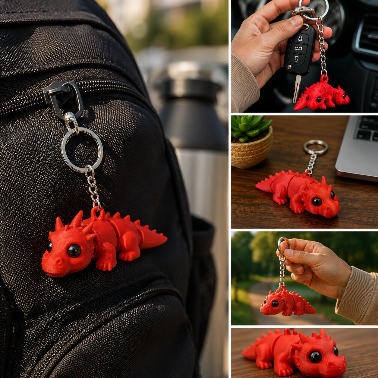 Drakoro | Articulated Dragon Keychain